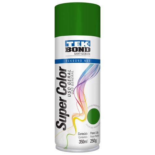 TINTA AEROSOL VERDE USO GERAL BRILHANTE 350ML - TEK BOND