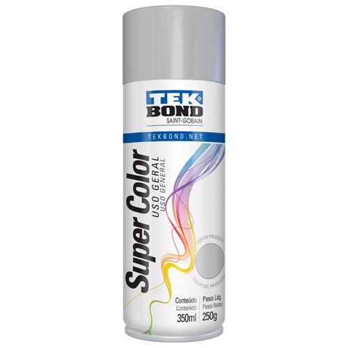 TINTA AEROSOL ALUMINIO USO GERAL BRILHANTE 350ML - TEK BOND