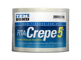 KIT 5 UN FITA CREPE 18MM X 50M - TEK BOND